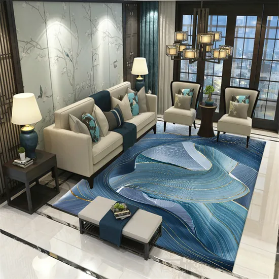 Customized Carpet Floor Rugs Living Room Decoration Fluffy Carpets and Rugs Easy Clean Waterproof Rubber, Printed Carpets