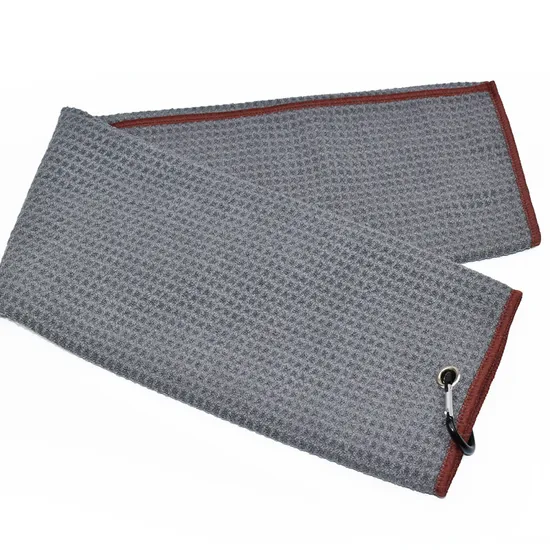 Golf Accessories Printed with Magnetic Microfibre Waffle Towels with Hook