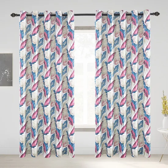 New Style Polyester Custom Wholesale Window Curtain Fabric Blackout Window Curtain Decoration