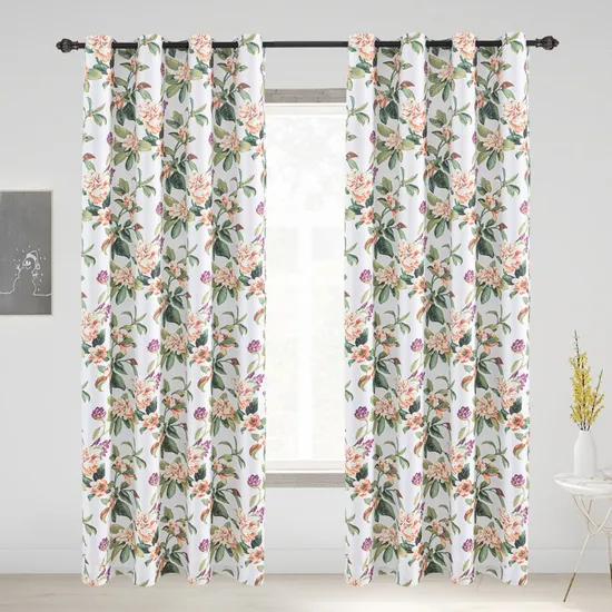 Luxury Blackout Polyester Window Curtain Fabric for Home Decor