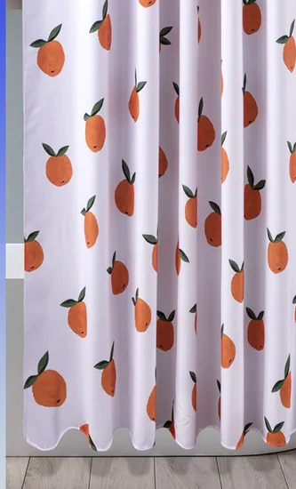 Bathroom Morden Polyester Soft Texile Window Curtain and Bath Shower Curtain