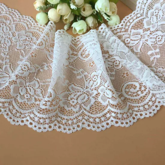 Gkel-004factory Custom Elegant Sexy Flower Pattern White Lace for Ladies Dress or Bra