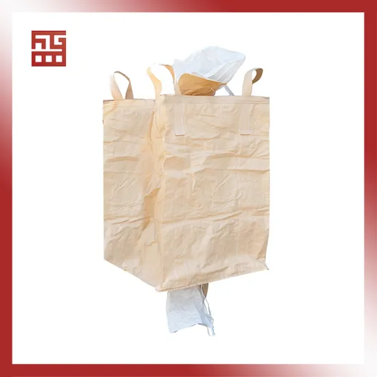 Container 1000kg 1 Cbm PP Jumbo Plastic 4 Loops Baffled Firewood Ventilated Mesh FIBC Bulk Container Bag