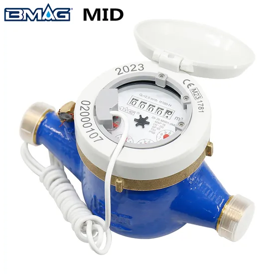 Bmag MID R160 360 Degree Rotating Dial Brass Multi Jet Water Meter with Pulse Output