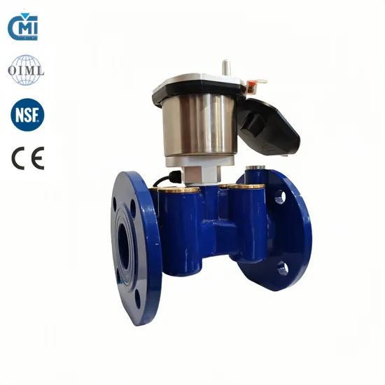 OIML Approval DN100 Ultrasonic Water Meter/Flowmeter with IP68 DIN/ANSI Flange R500 T50