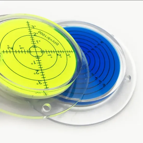 PMMA Cylinder Plastic Level Bubble Vial