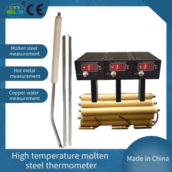 High Temperature Liquid Steel Thermometer for Measuring The Temperature of Molten Metal in Iron and Steel Casting