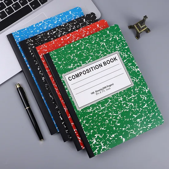 Leather Custom Size A4 Exercise Composition Notebook