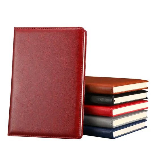 100sheets Thick Soft PU Leather A5 Academic University Student Record Notebook Journal