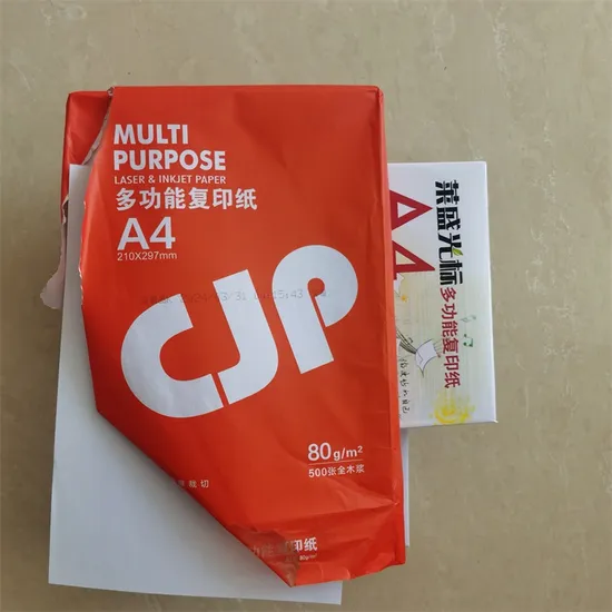 Custom White A4 80GSM Office Copy Paper Antistatic Paper Inkjet Printer Paper Legal Size Bulk Copy Paper