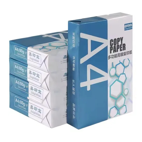 Bulk Sale Cheap Glossy Copy Printer Paper A4 80GSM White Copier Paper Multipurpose Paper Inkjet Printer Paper