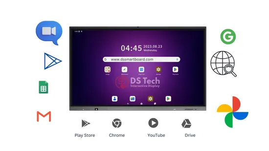 DS Tech G13 Pro Series Electronic Whiteboard Android 13  86 85 75 65 inch Interactive Panel Displays With EDLA