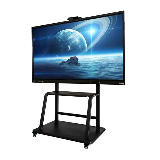 New Bee LED Monitor 3840*2160 4K Finger Touch Interactive Whiteboard Meeting Interactive Flat Panel Teaching Smart Board 65, 75, 85, 86, 98 Touch Screen Monitor