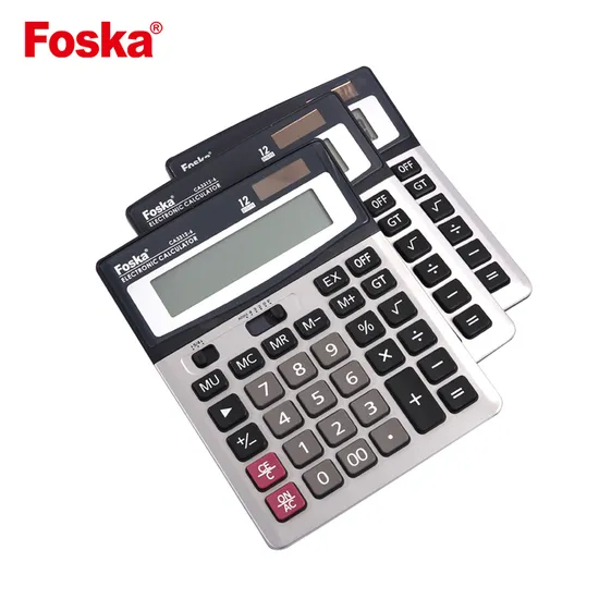 Foska Scientific Calculator Solar and Battery Dual Power Electronic Calculator with Large Buttons and Good Resetting Function