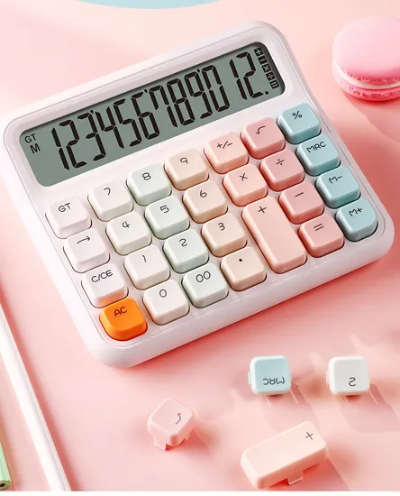 2025 Hot Sale Dopamine Color Portable Electric Calculator