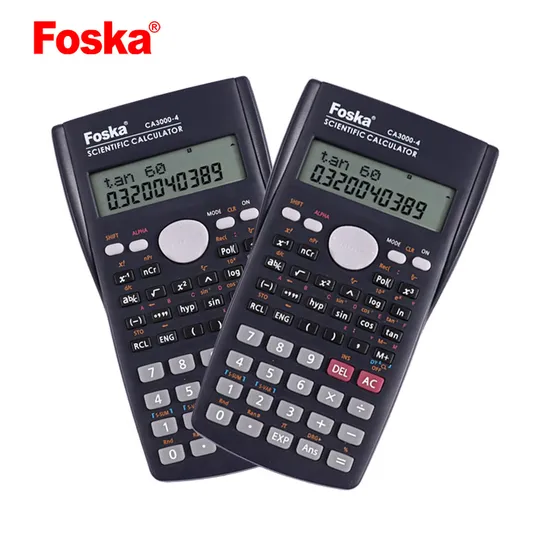 Foska 2 Line Clear Display & Button Battery School Multifunctional Calculator
