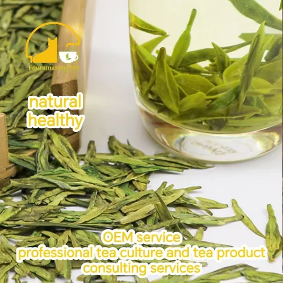 Fouramazingtea Longjing Dragon Well Chinese Green Tea Loose Leaf Maojian Maofeng Pu′er/PU Erh Instant Tea Organic EU Standard Black/White Tea Oolong Tea
