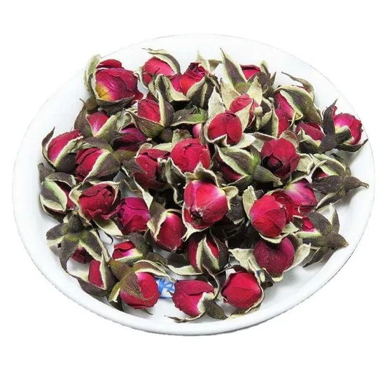 Dried Golden Edge Rose Bud Flower Flavor Herb Tea for Beauty