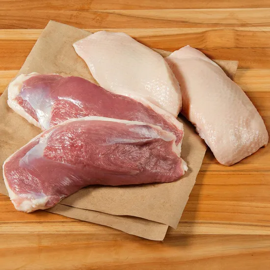 High Qualitytop Qualityfrozen Halal Certified Hand Slaughtered with Certificate Skinles, Boneless, No Bruise, No Drug Residue, No Fat, No Shoulder Duck Breast
