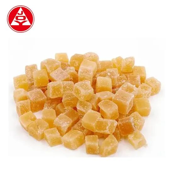 Candy Golden Yellow Colour Naked Ginger Dices 8-10mm with Factory Price