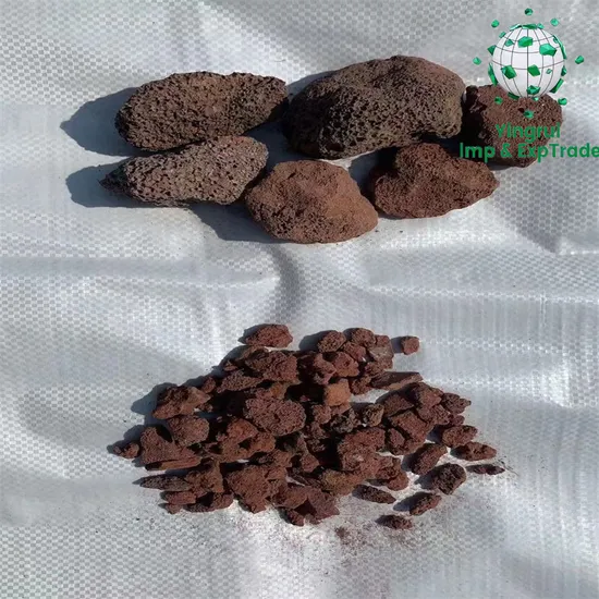 Natural Lava Rock Volcanic Rock Basalt Stone Red Landscaping Pumice Stone