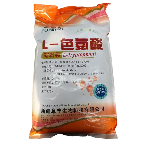 25kg/Bag L-Tryptophan 98% Feed Grade Additives for Broiler Chickens
