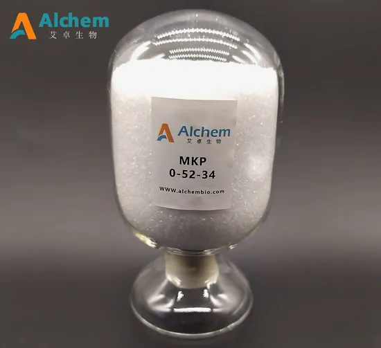 Efficient Agricultural Phosphate and Potassium Fertilizer MKP 00-52-34 Manufacturer Price