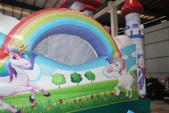 Complies with Safety Standards Unicorn Inflatable Indoor Water Bounce House