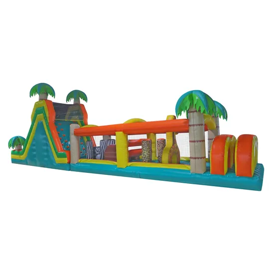Commercial Grade Material Custom Size Inflatable Coconut Palm Tree Inflatable Water Slide