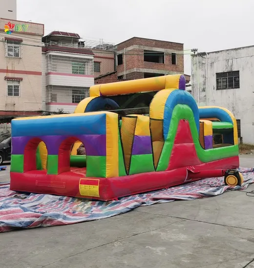 Large Indoor Inflatable Amusement Obstacle Course Park Inflatable Theme Parks Indoor Inflatable Obstacle