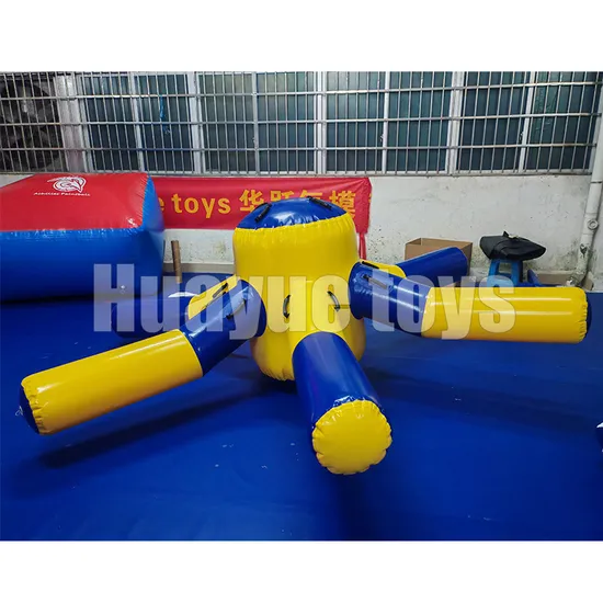 Outdoor Water Game 3.2*0.9m Inflatable Water Octopus Water Park Equipment Rotate Floating Inflatable Octopus