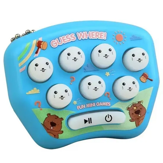 New Popular Creative Whack-a-Mole Tour Decompression Press Handheld Game Key Chain Bag Hanging Gift