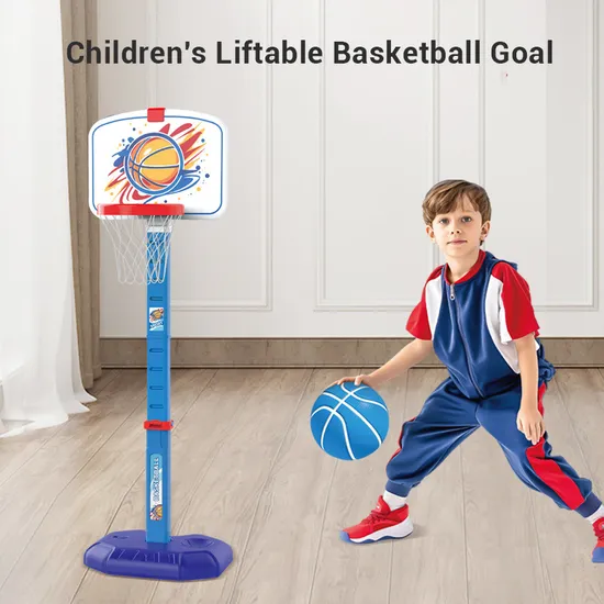 4 in 1 Plastic Portable Basketball Hoop Board Indoor Outdoor Toy Sport Game Play Set Toy Interesting Basketball Sport Toy