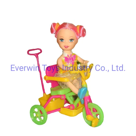 Plastic Toy Bike Toys Doll Accessories Bicycle for Poupee Dolls