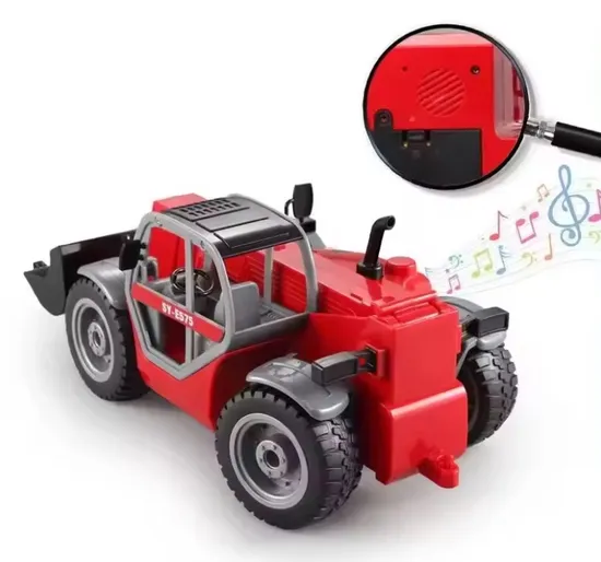 1/20 Scale Electrical Engineers Toys Vehicles Telescopic Arm Loading Trucks Car Carrier Toy Set RC Construction Vehicle