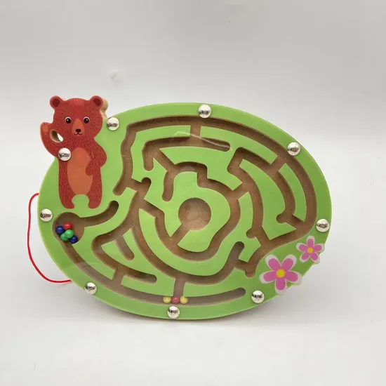Wooden Pinball Maze Toys Board Game Kids Toy