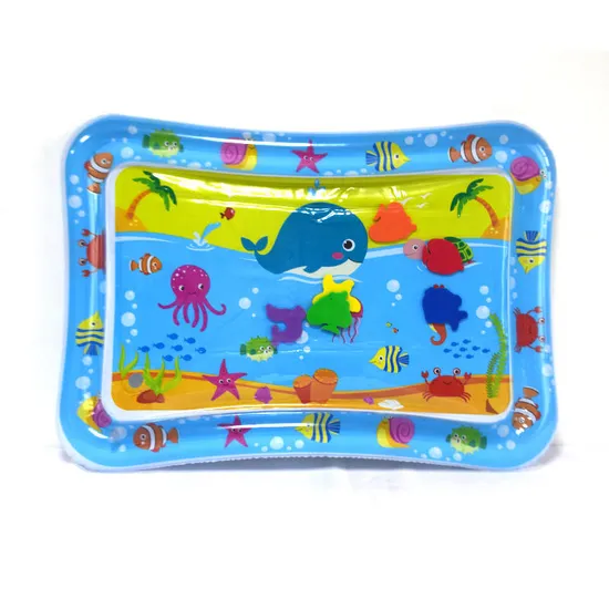Ocean World Square Inflatable Tummy Baby Water Play Mat