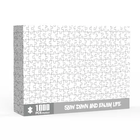 Wholesale Personalized Promotion Customized Coloring Tube Package 1000 Pieces Printing Jigsaw Puzzle