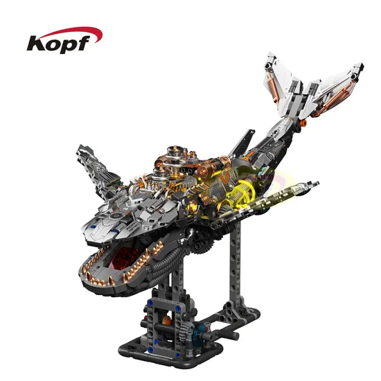 Mechanical Whale Moc Creative Children Educational Assemble Building Block Toy Set (13059)