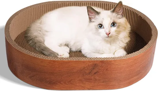 Brown Cat Scratcher Box for Indoor Cats