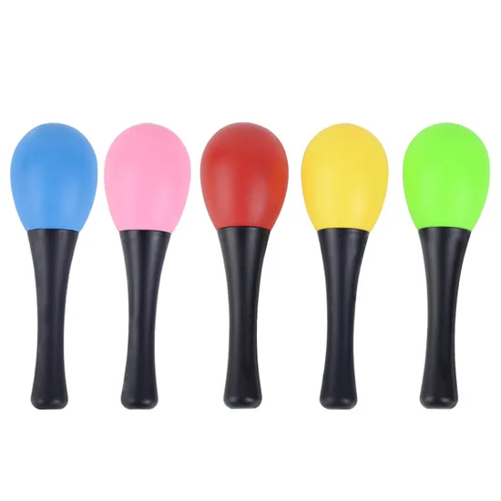 Custom ABS Plastic Maracas Shaker Egg Party Favor Rattle Baby Percussion Hammer Instruments Musical Toy Classroom Prize Supplies