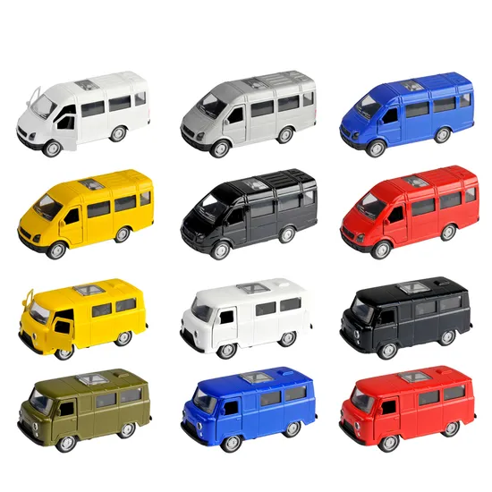 Custom Russia Scale Miniature Model Vehicle Inertial Alloy Metal Diecast Pull Back Boy Children Gift Promotional Baby Die Cast Transport Car Van Truck Toy