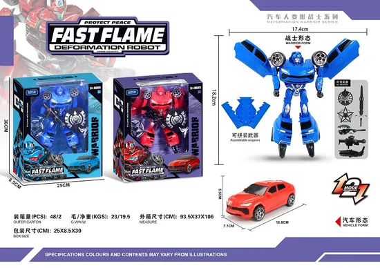 Vehicle Deformation Toy Car Model Set DIY Transformable Robot Car Toys
