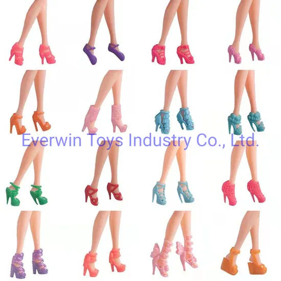 Wholesale Plastic Doll High Heel Shoes for 1/6 Doll