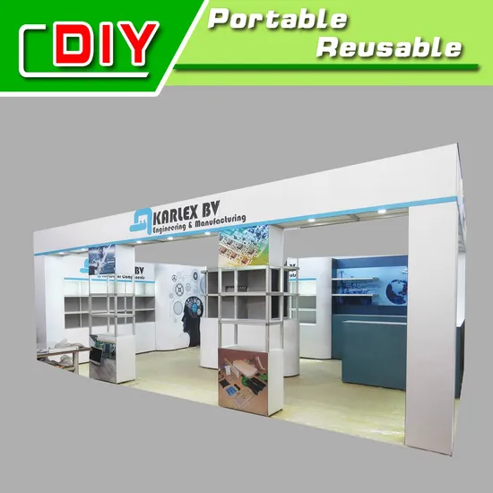 Versatile Exhibition Stand Building Services Custom Trade Show Booth with Floor