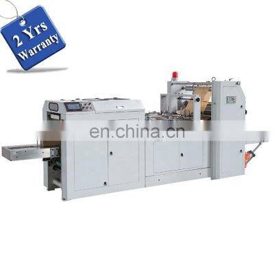 HSD400 Small Mini Used semi Automatic Flat V Bottom Food Shopping Paper Bag Making Machine