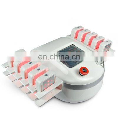 650nm body slimming machine dual wave 980nm lipo laser machine 10 pads for sale