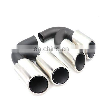 Car Accessories Hot sale high quality 10-14 year round 304 stainless steel exhaust muffler tip silencer tail pipe for cayenne