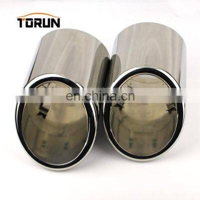 Hot sale high quality Universal car exhaust muffler for audi A6L Mirror polish