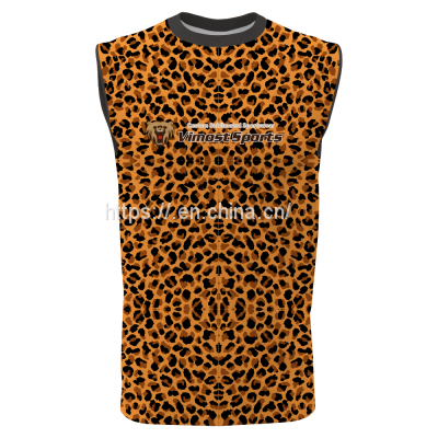 2022 New Style Sleeveless 100% Polyester T-shirt Sports Wear